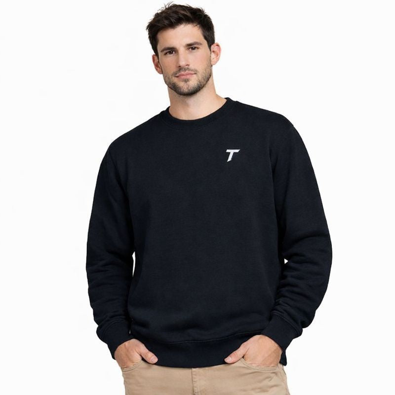 Essential Men Heavyweight Logo Crewneck Sweatshirt