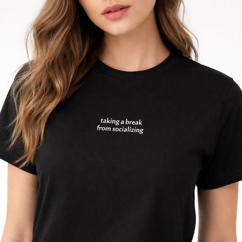 Taking a break from socializing — T-Shirt