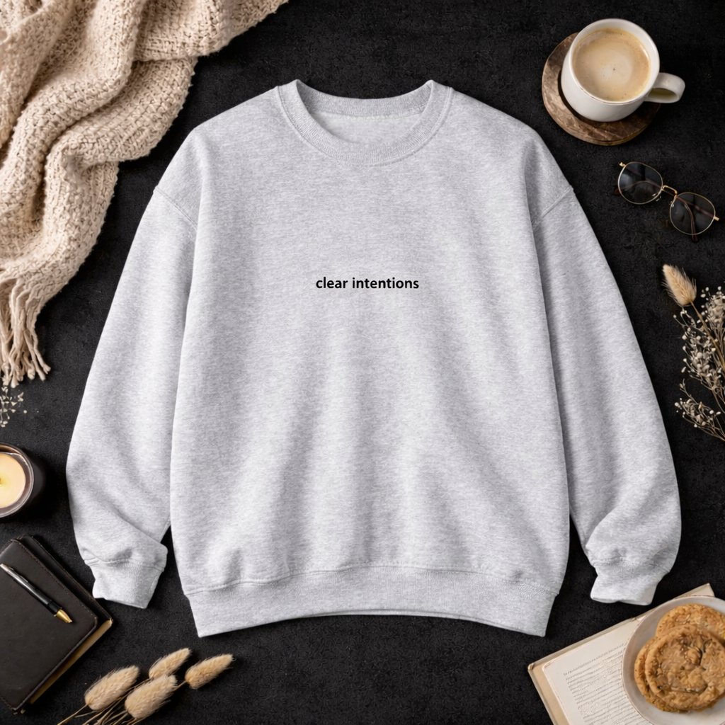 Clear intentions — Classic Crewneck Sweatshirt