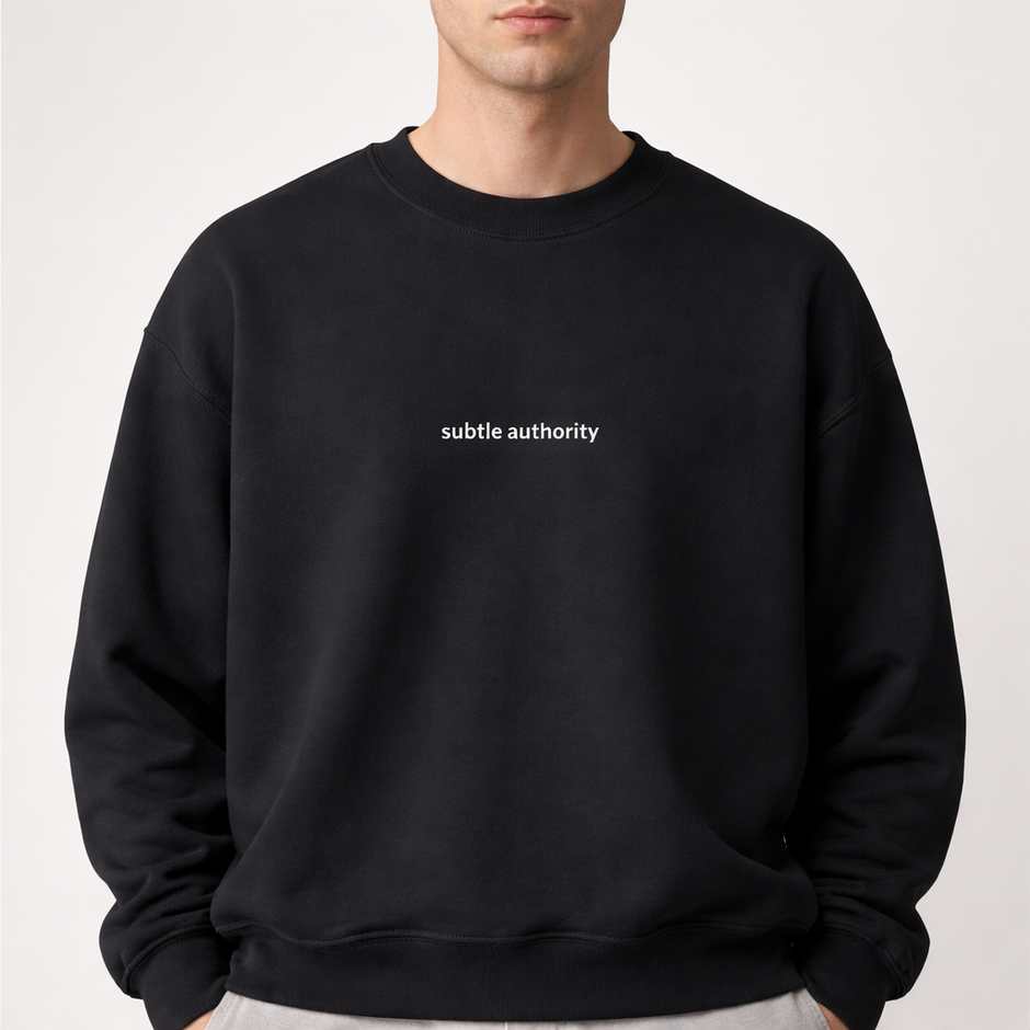 Subtle authority — Classic Crewneck Sweatshirt