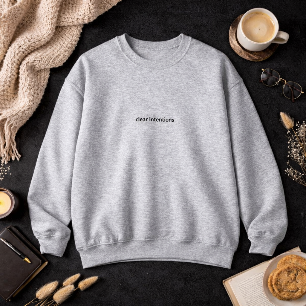 Clear intentions — Classic Crewneck Sweatshirt