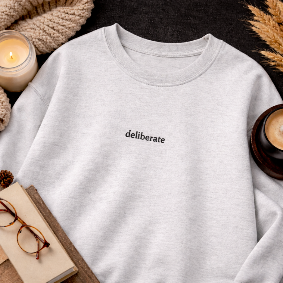 Deliberate — Classic Crewneck Sweatshirt