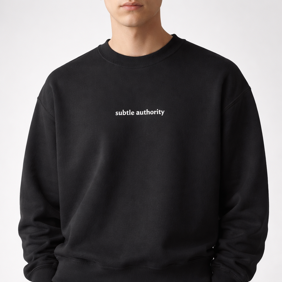 Subtle authority — Classic Crewneck Sweatshirt