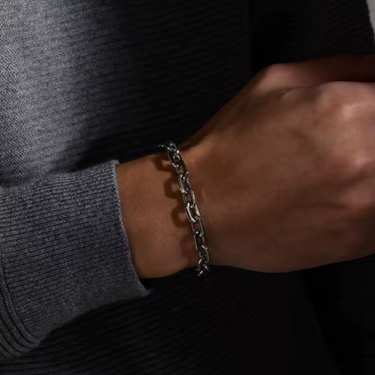 Vintage Stainless Steel - Waterproof Rolo Chain Bracelet