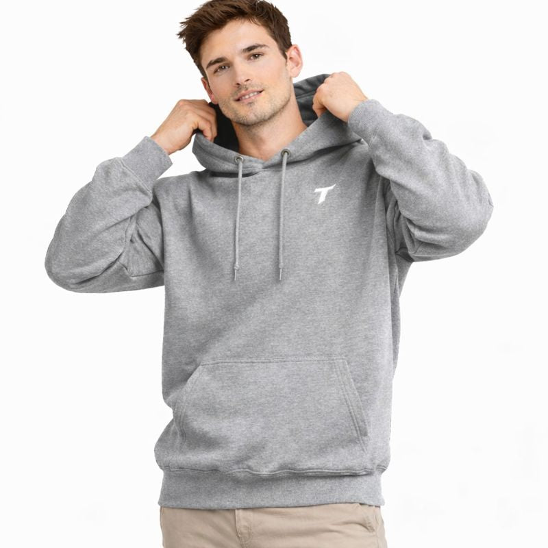 Essential Men Heavyweight Logo Hooded Sweatshirt