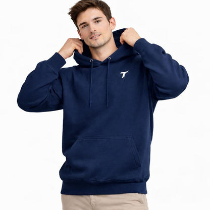 Essential Men Heavyweight Logo Hooded Sweatshirt