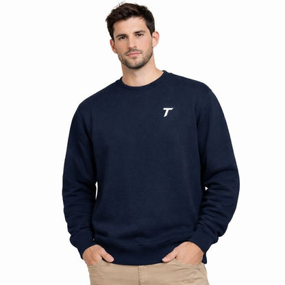 Essential Men Heavyweight Logo Crewneck Sweatshirt