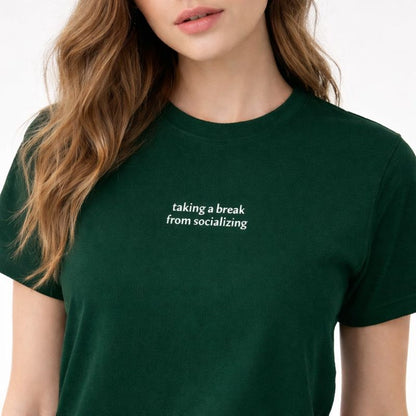Taking a break from socializing — T-Shirt
