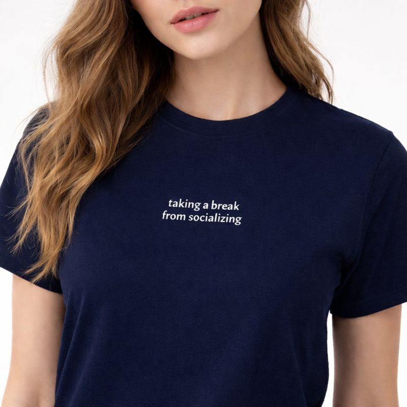 Taking a break from socializing — T-Shirt
