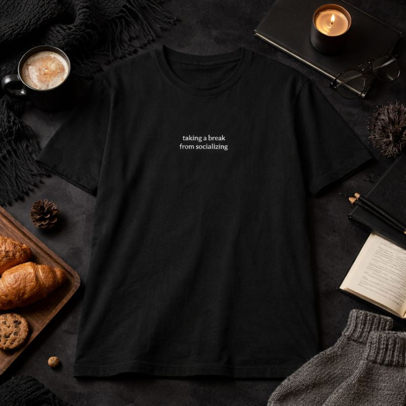 Taking a break from socializing — T-Shirt