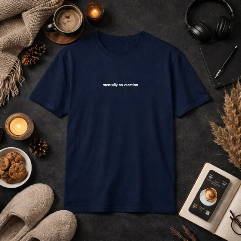Mentally on vacation — T-Shirt