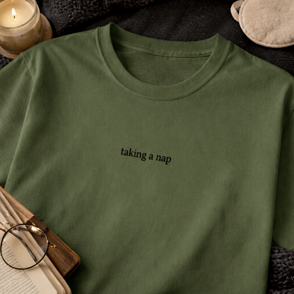 Taking a nap — T-Shirt