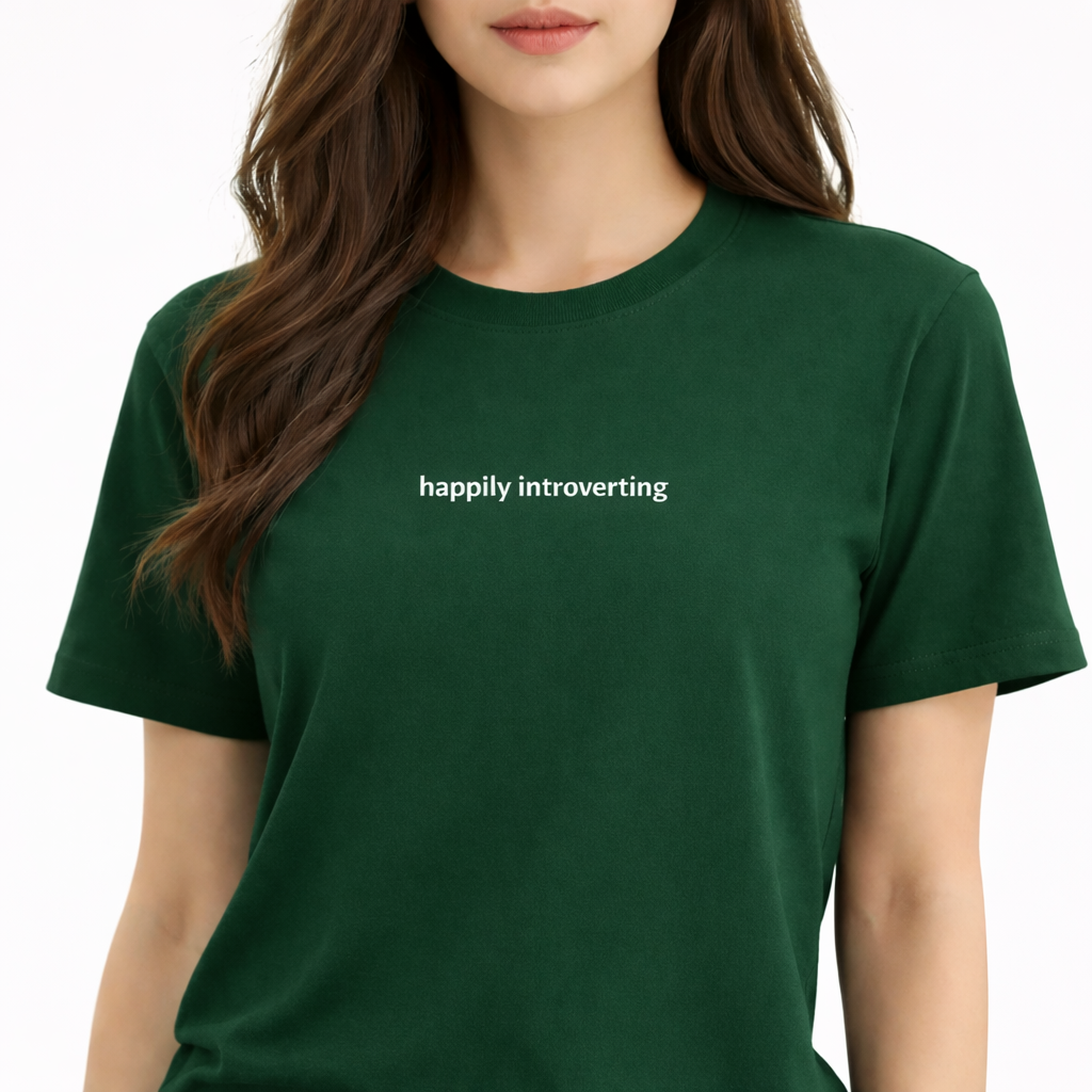 Happily introverting — T-Shirt