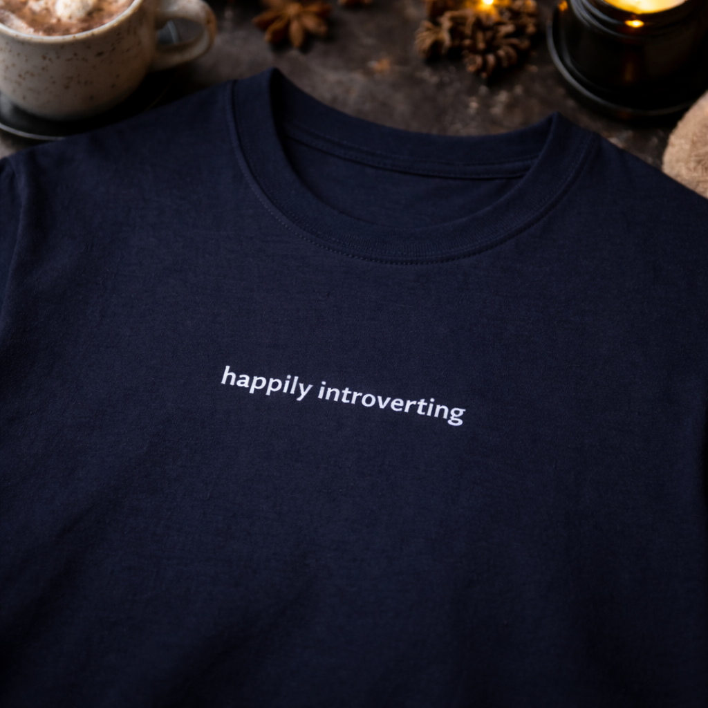 Happily introverting — T-Shirt