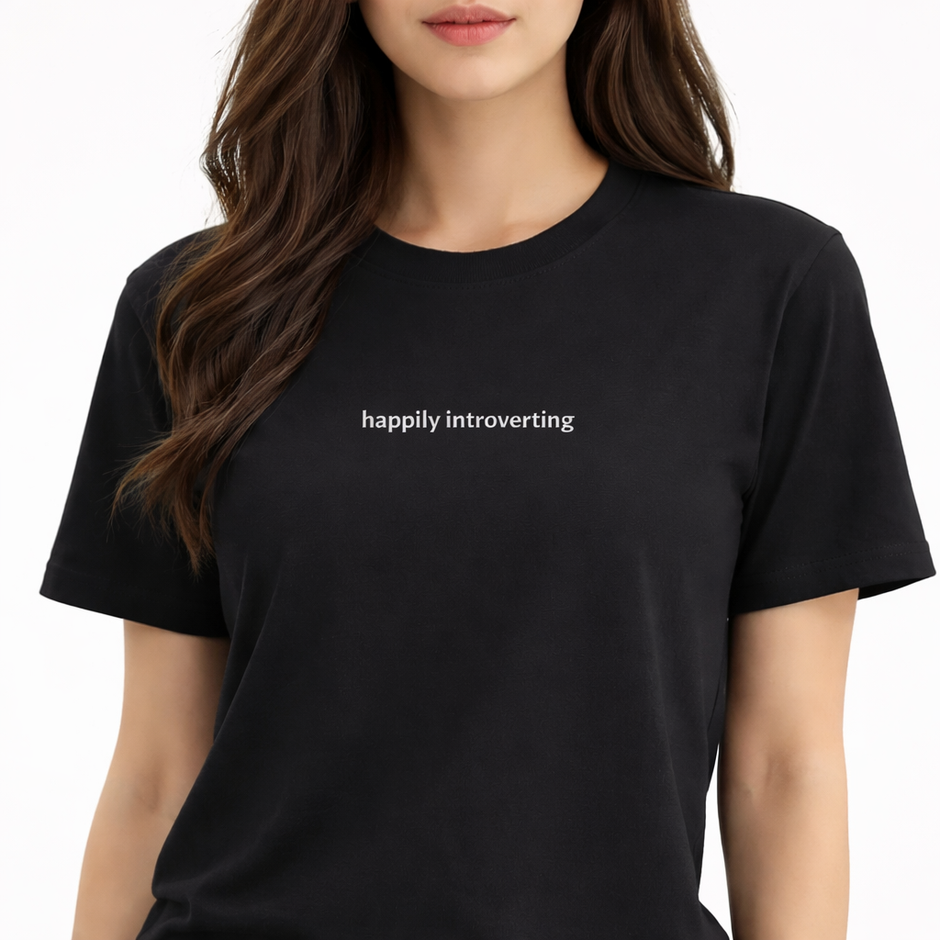 Happily introverting — T-Shirt