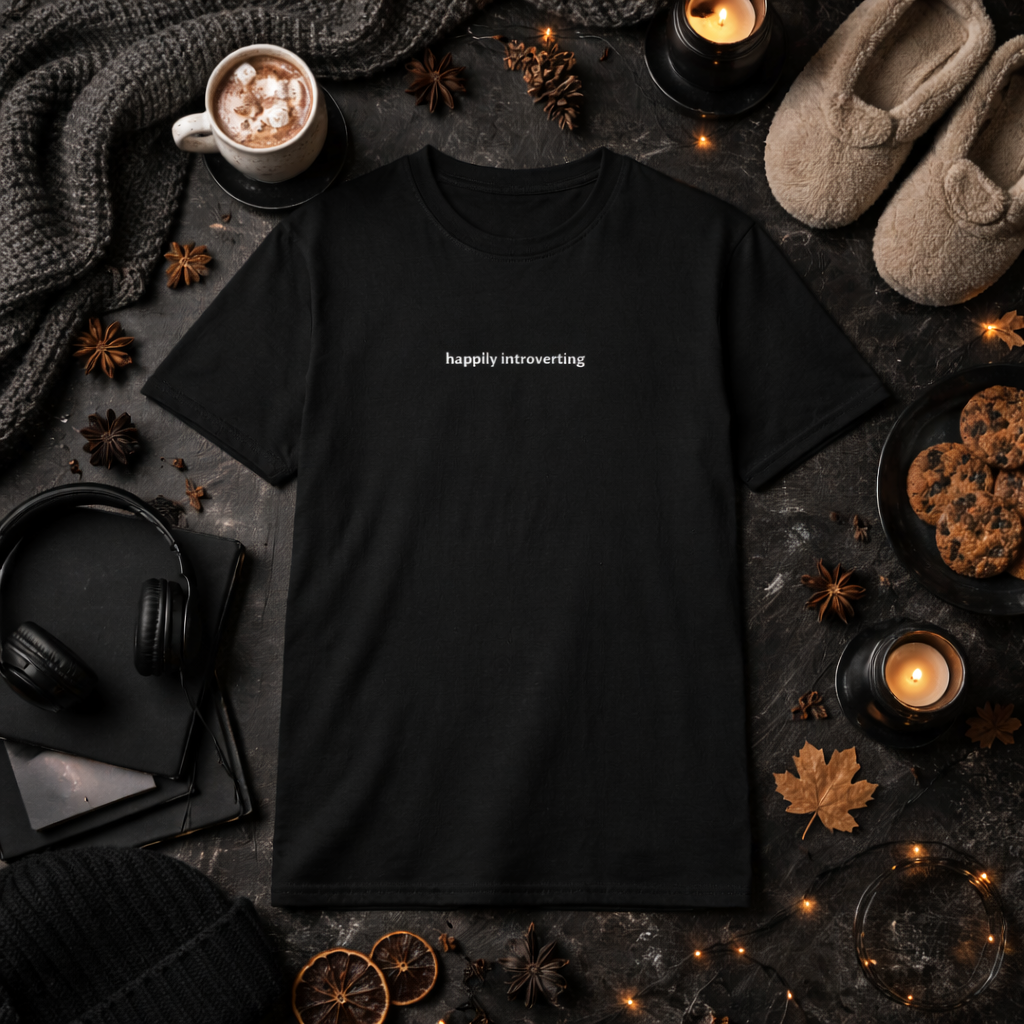Happily introverting — T-Shirt