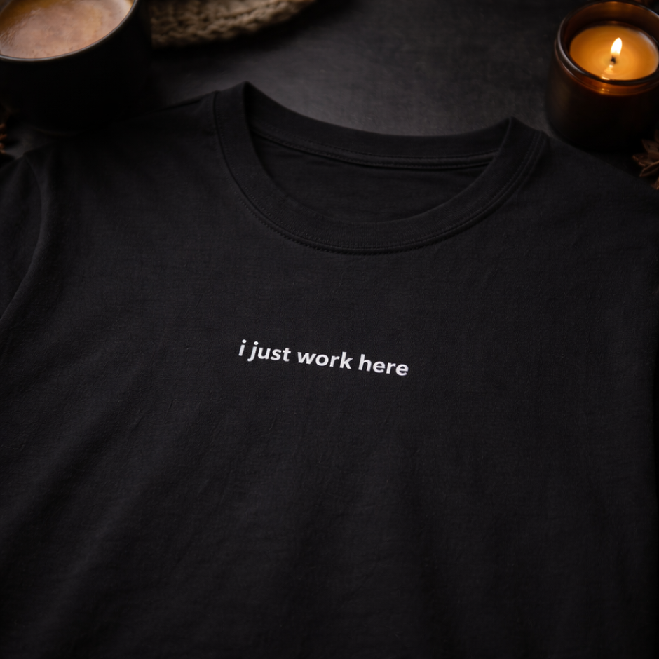 I just work here — T-Shirt