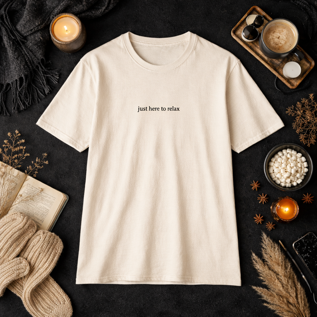 Just here to relax — T-Shirt
