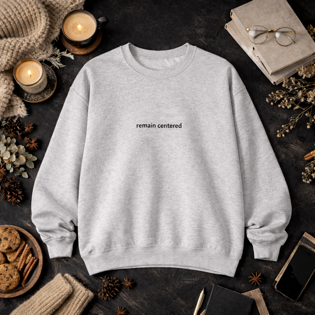 Remain centered — Classic Crewneck Sweatshirt
