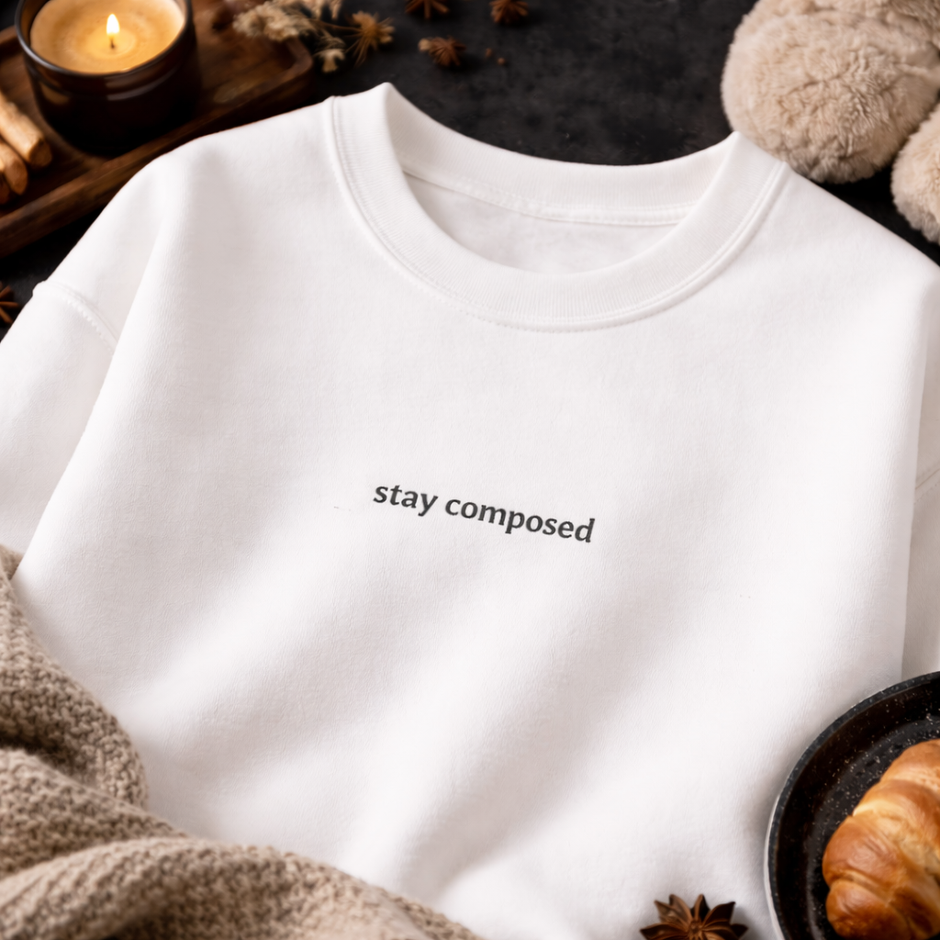Stay composed — Classic Crewneck Sweatshirt