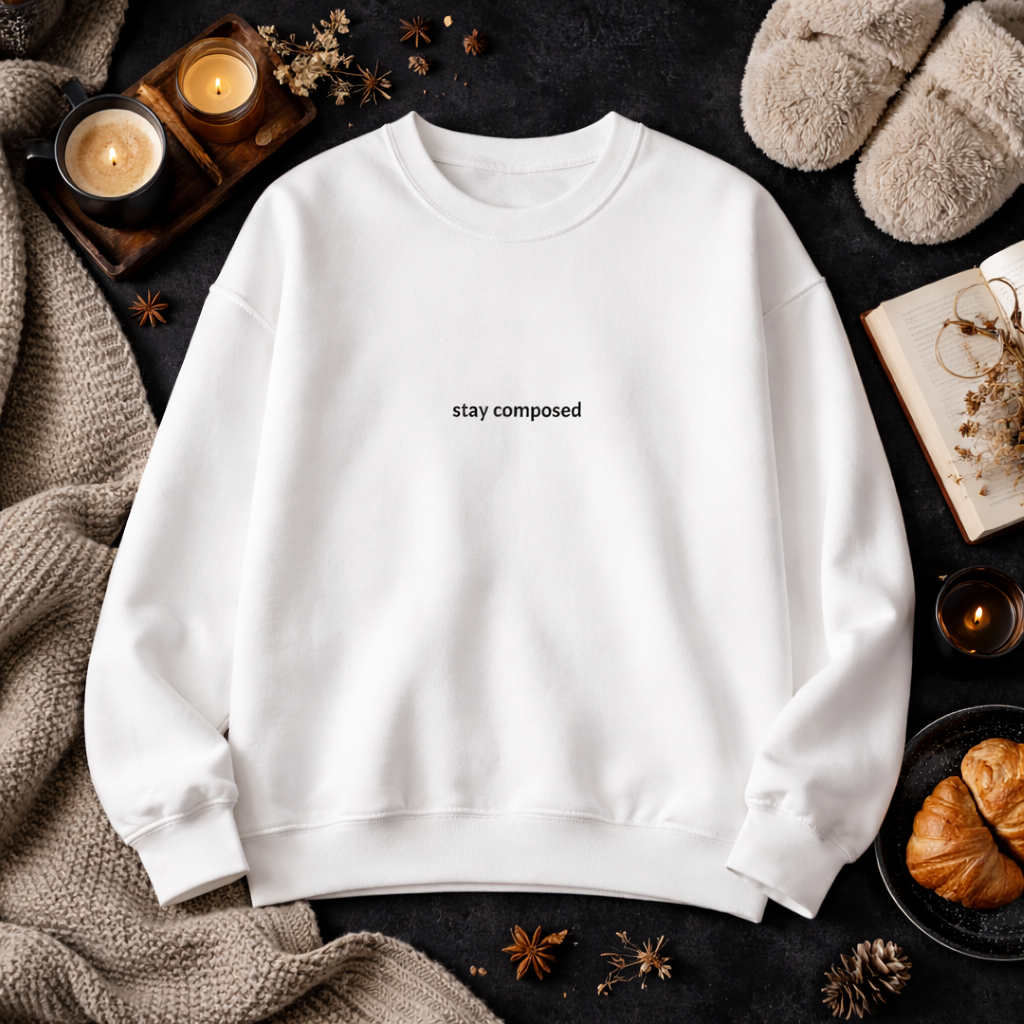 Stay composed — Classic Crewneck Sweatshirt
