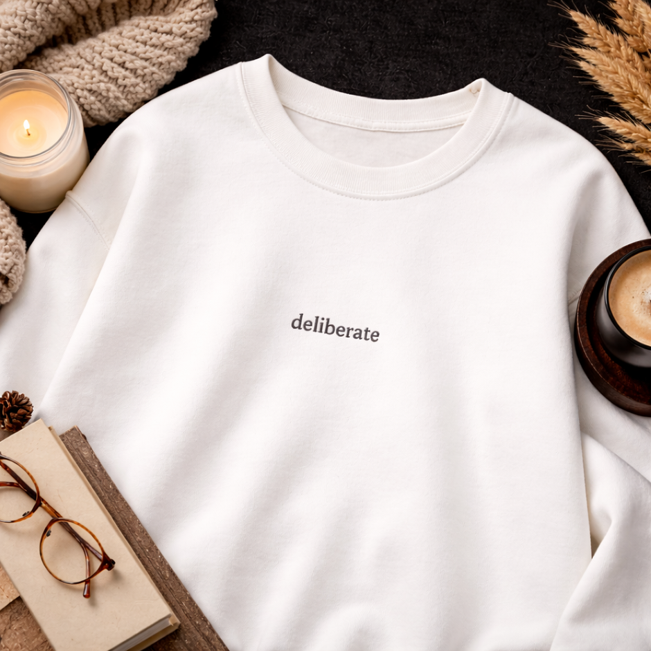 Deliberate — Classic Crewneck Sweatshirt