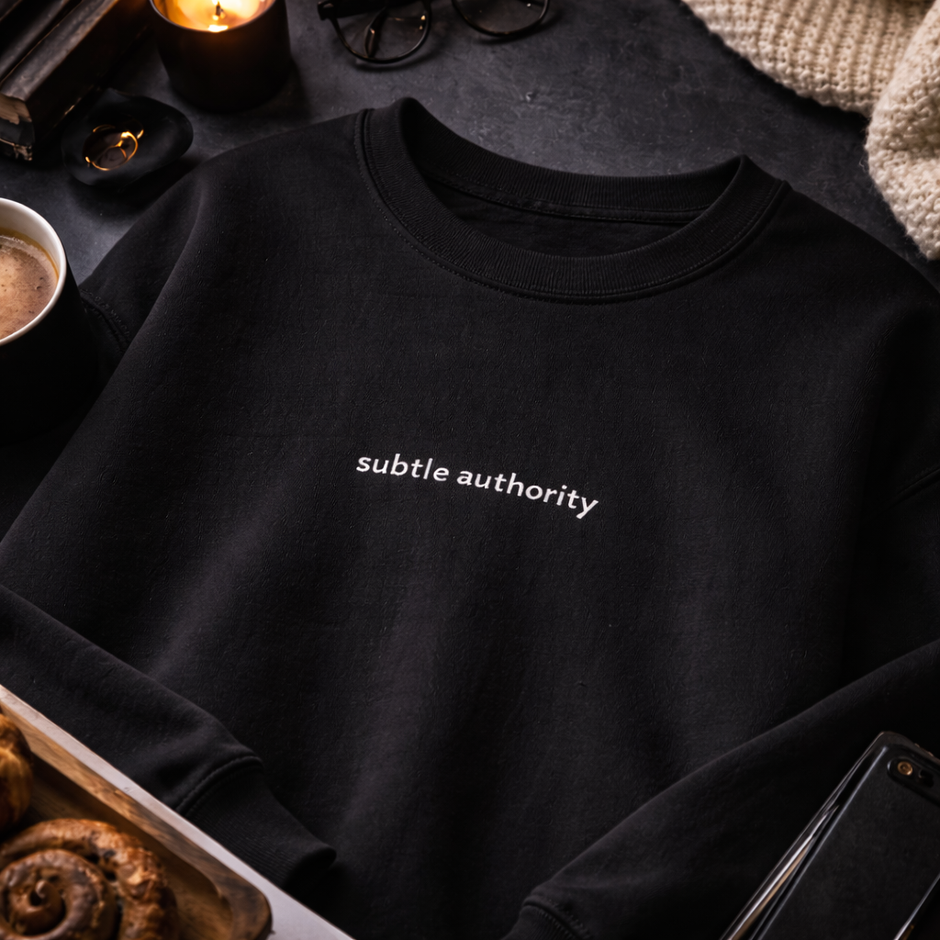 Subtle authority — Classic Crewneck Sweatshirt