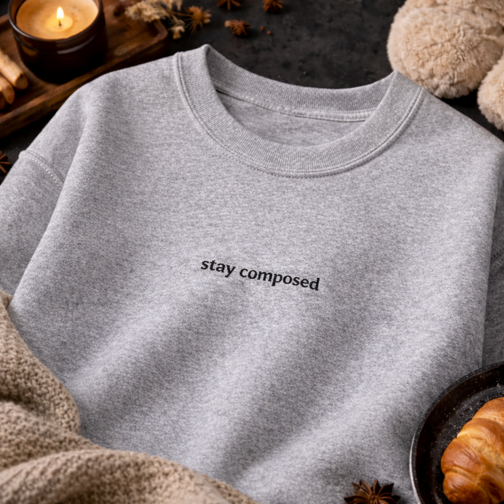 Stay composed — Classic Crewneck Sweatshirt
