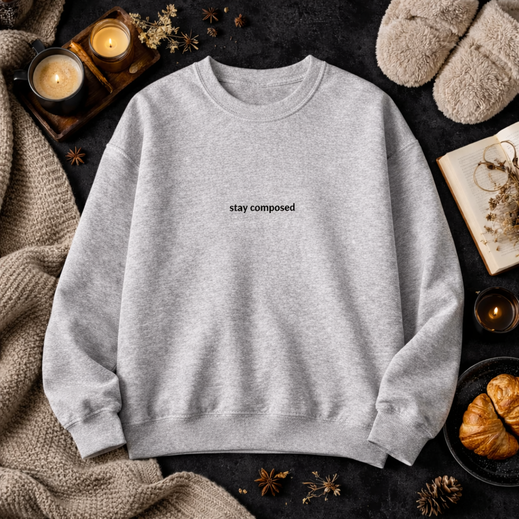 Stay composed — Classic Crewneck Sweatshirt