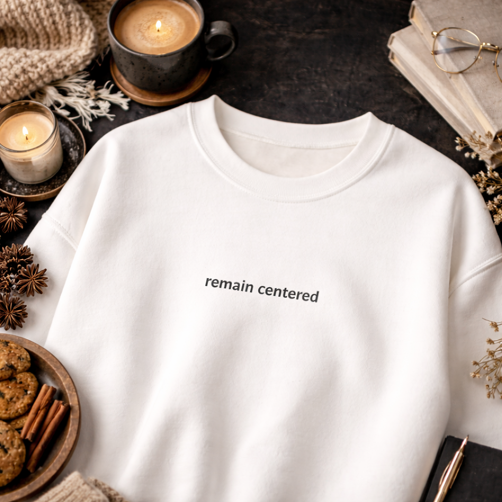Remain centered — Classic Crewneck Sweatshirt