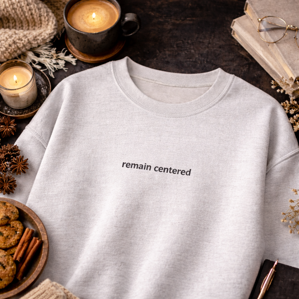 Remain centered — Classic Crewneck Sweatshirt