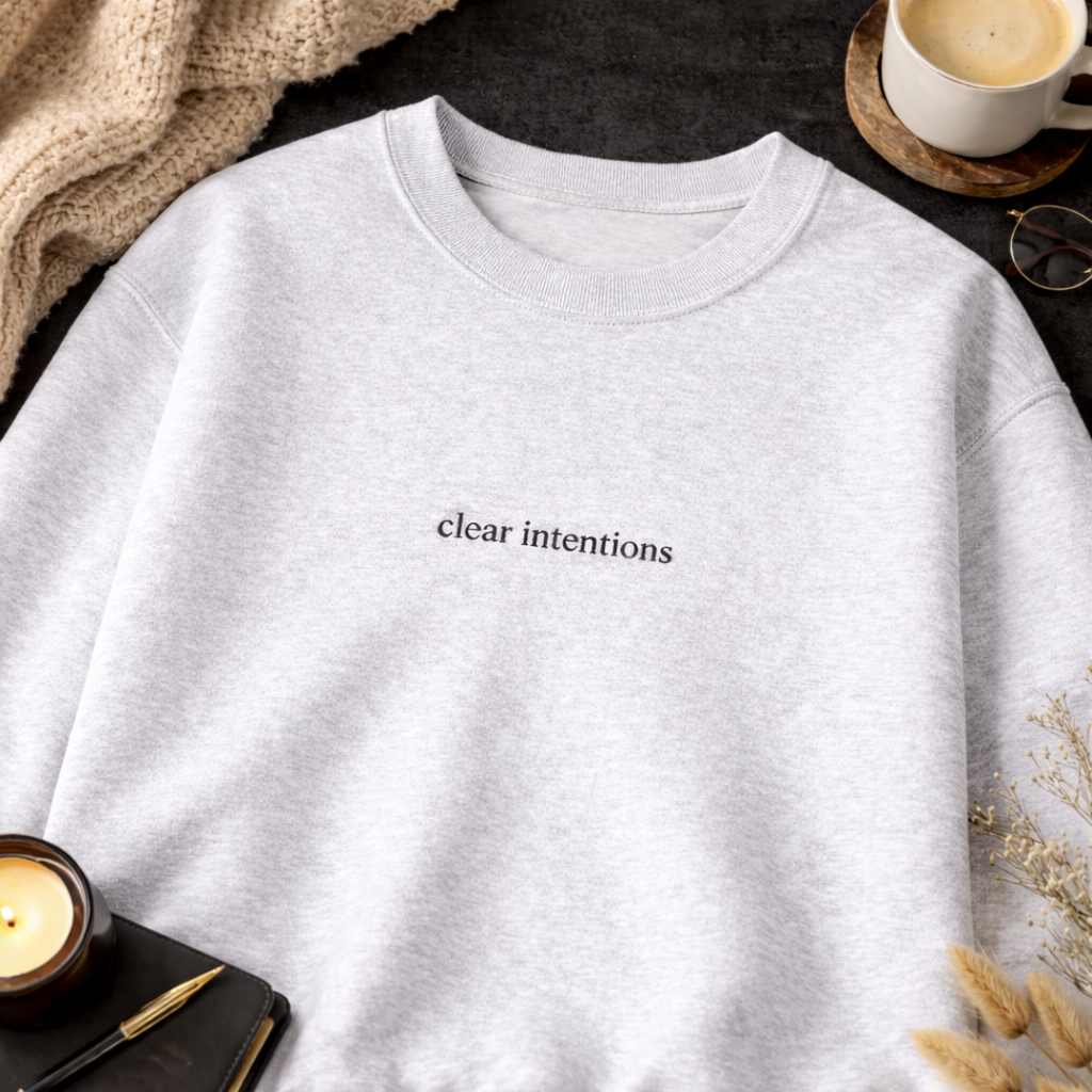 Clear intentions — Classic Crewneck Sweatshirt