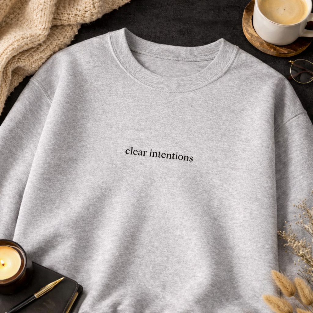 Clear intentions — Classic Crewneck Sweatshirt