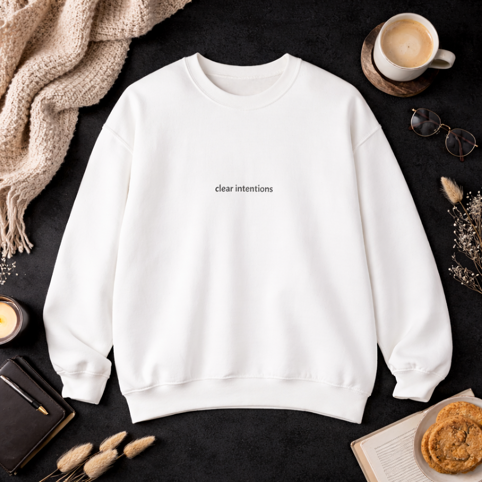 Clear intentions — Classic Crewneck Sweatshirt