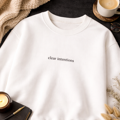 Clear intentions — Classic Crewneck Sweatshirt