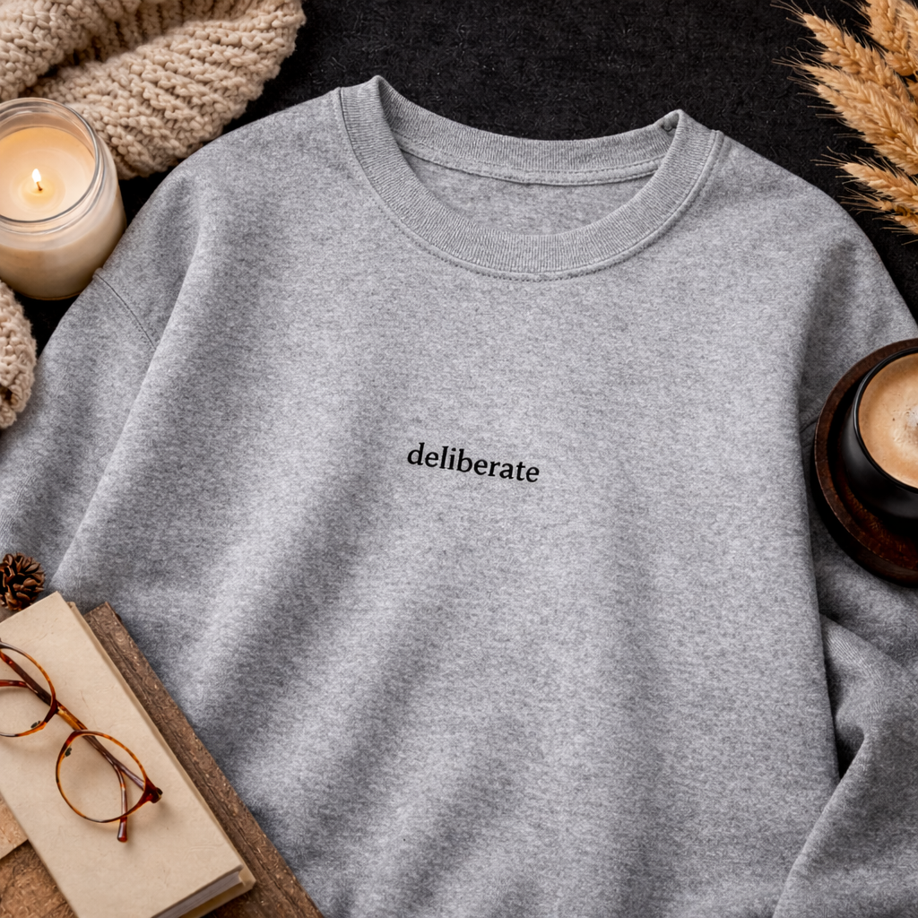 Deliberate — Classic Crewneck Sweatshirt