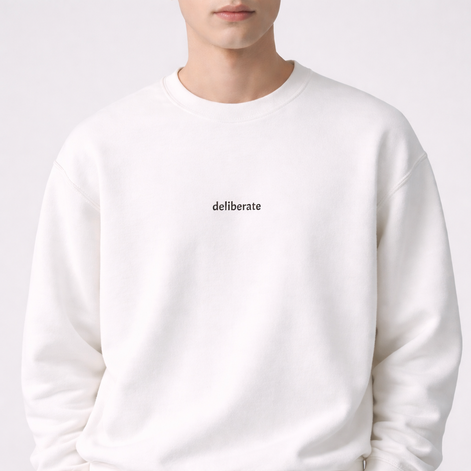Deliberate — Classic Crewneck Sweatshirt