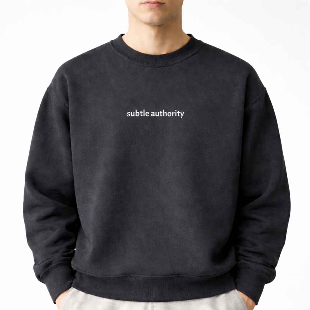 Subtle authority — Classic Crewneck Sweatshirt
