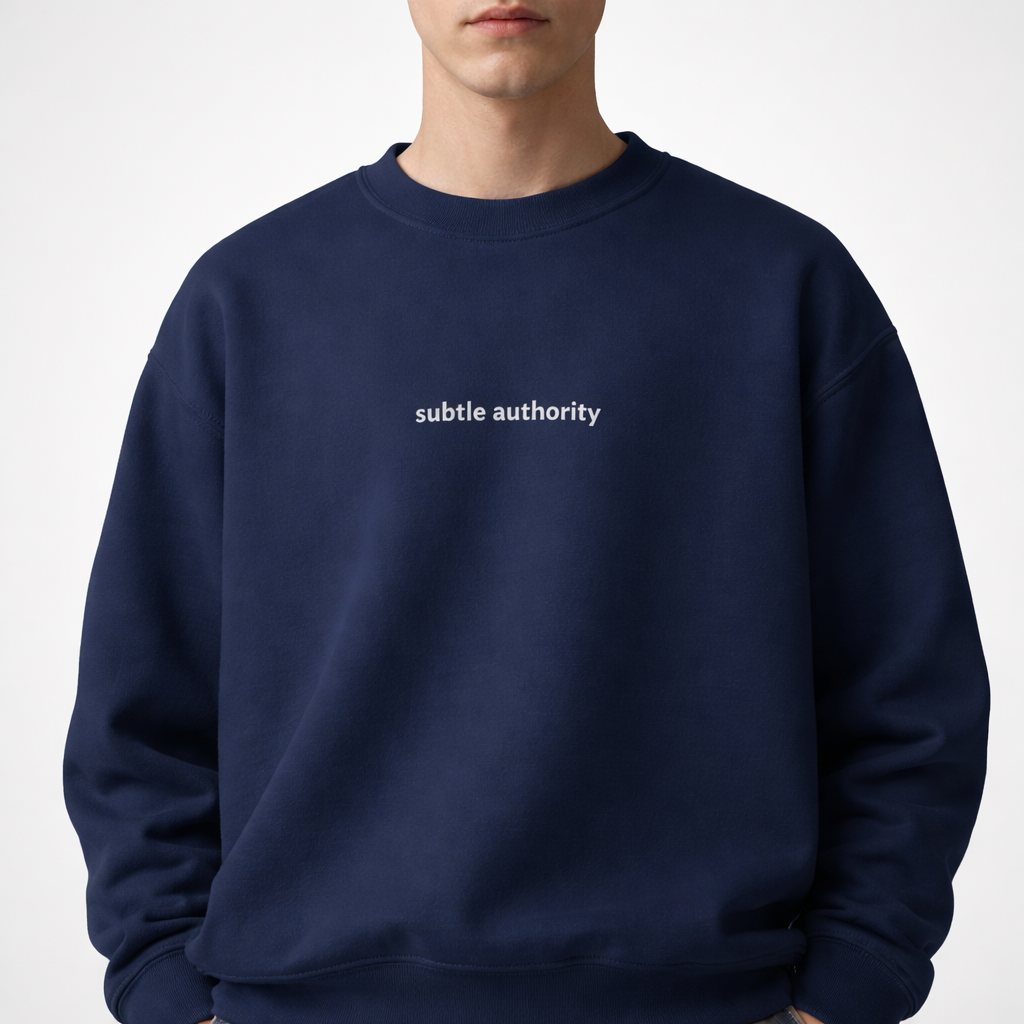 Subtle authority — Classic Crewneck Sweatshirt