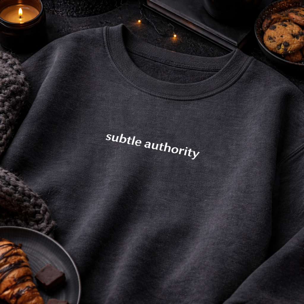 Subtle authority — Classic Crewneck Sweatshirt