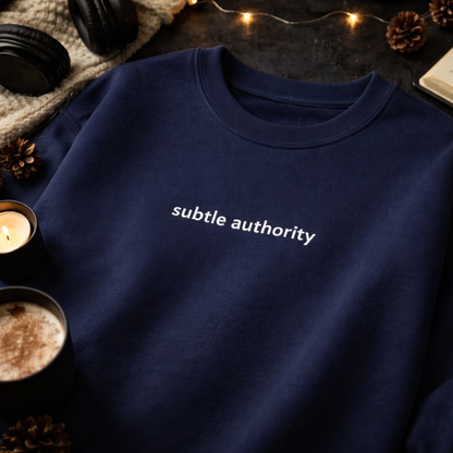 Subtle authority — Classic Crewneck Sweatshirt