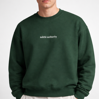 Subtle authority — Classic Crewneck Sweatshirt