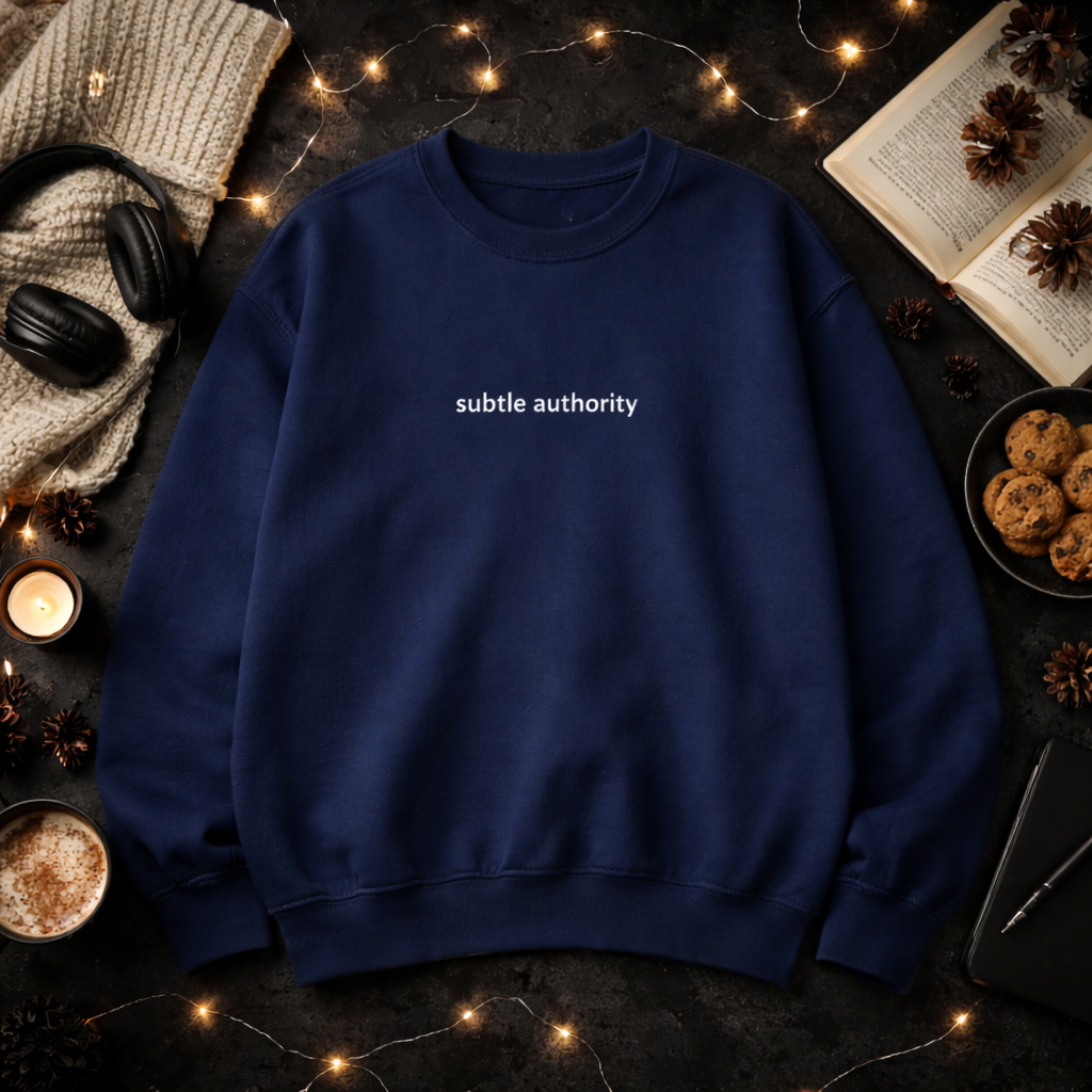 Subtle authority — Classic Crewneck Sweatshirt