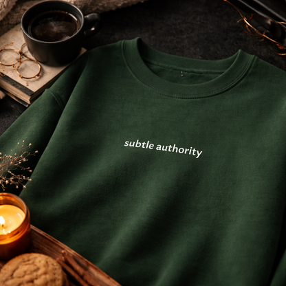 Subtle authority — Classic Crewneck Sweatshirt
