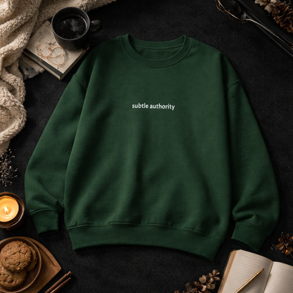 Subtle authority — Classic Crewneck Sweatshirt