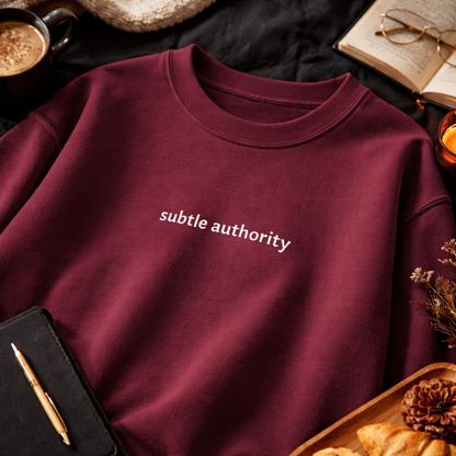 Subtle authority — Classic Crewneck Sweatshirt