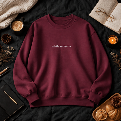 Subtle authority — Classic Crewneck Sweatshirt