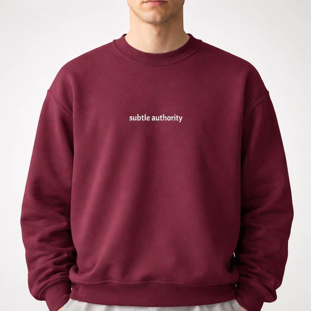 Subtle authority — Classic Crewneck Sweatshirt