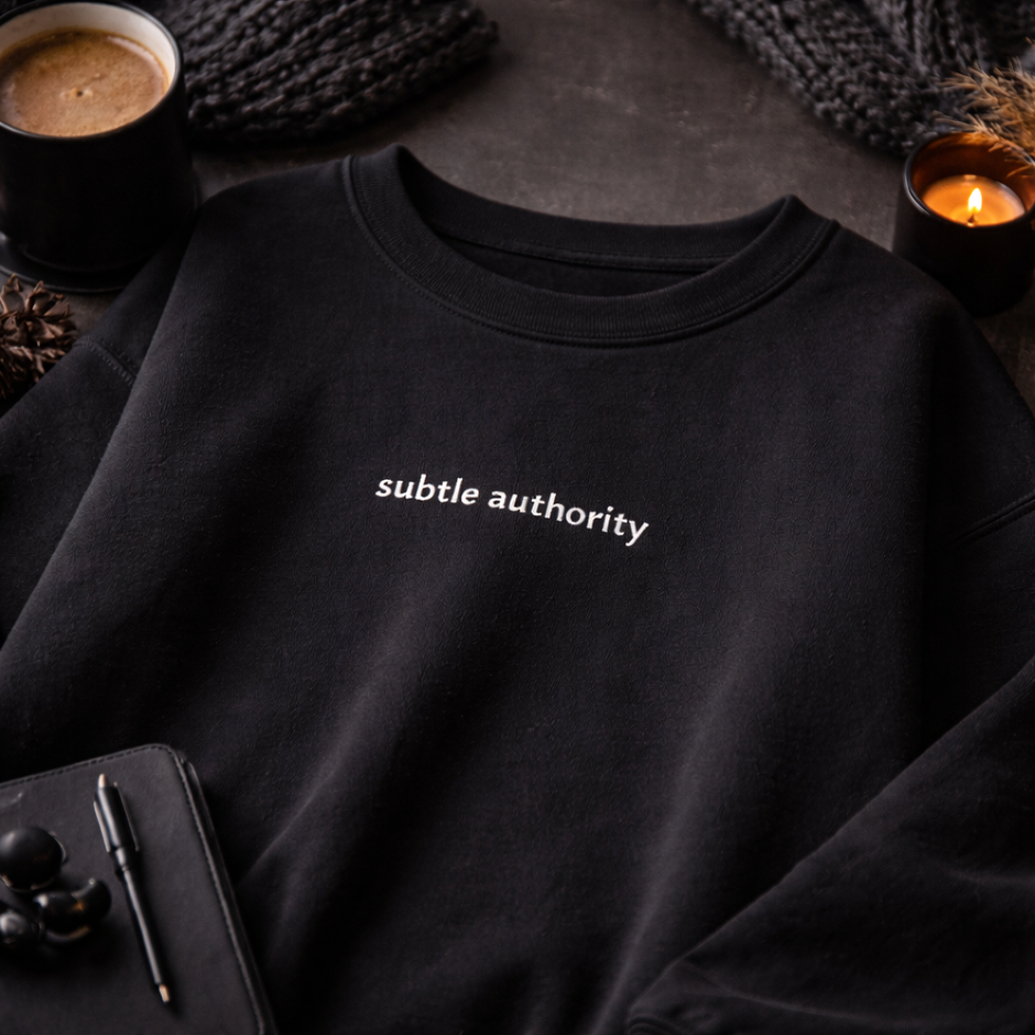 Subtle authority — Classic Crewneck Sweatshirt