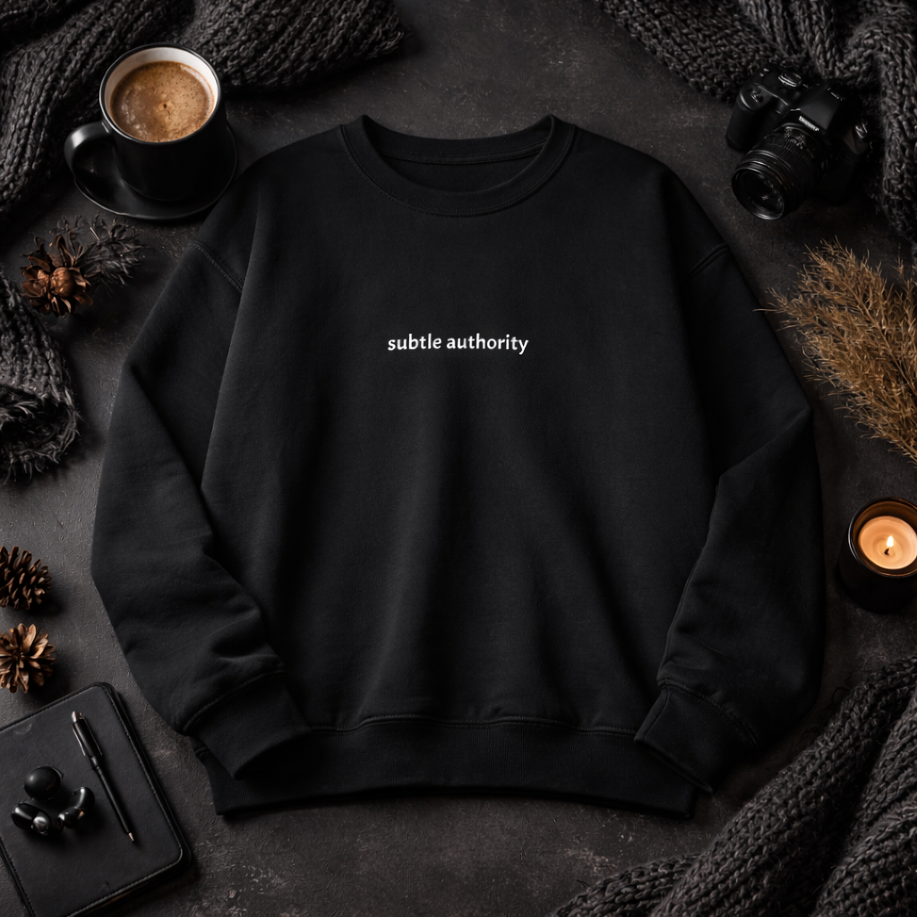 Subtle authority — Classic Crewneck Sweatshirt